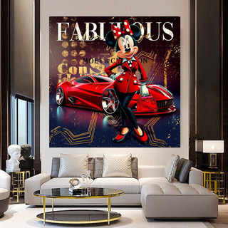 Minnie Canvas Wall Art from Fabulous: Captivating Design-GraffitiWallArt