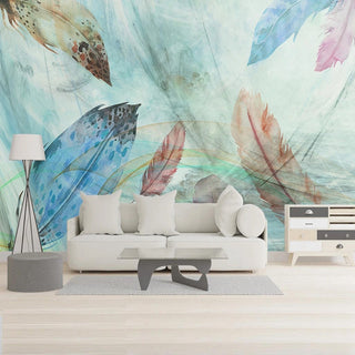 Misty Petals Wallpaper: Elevate Your Space-GraffitiWallArt