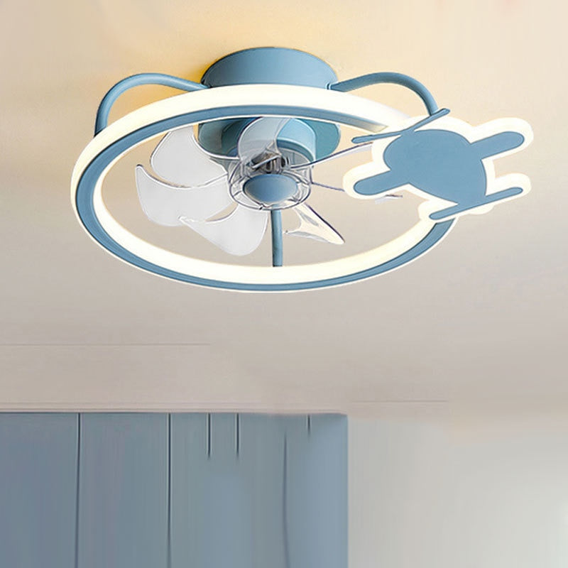 Modern Aircraft Ceiling Fan - Airplane Light with Fan-GraffitiWallArt