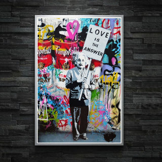 Modern Banksy Art Canvas Posters - Abstract Portrait Print for Wall Decor-GraffitiWallArt