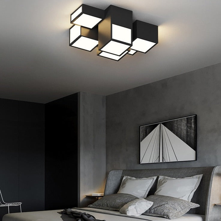 Modern LED Blocks Ceiling Light-GraffitiWallArt