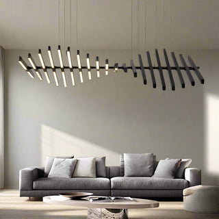 Modern LED Chandelier Lighting Nordic Black/White Office Pendant Lamps-GraffitiWallArt