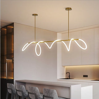 Modern Long Hose LED Chandelier for Dining Room-GraffitiWallArt