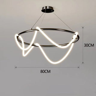 Modern Long Hose LED Chandelier for Dining Room-GraffitiWallArt