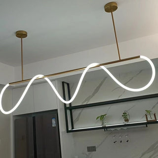 Modern Long Hose LED Chandelier for Dining Room-GraffitiWallArt