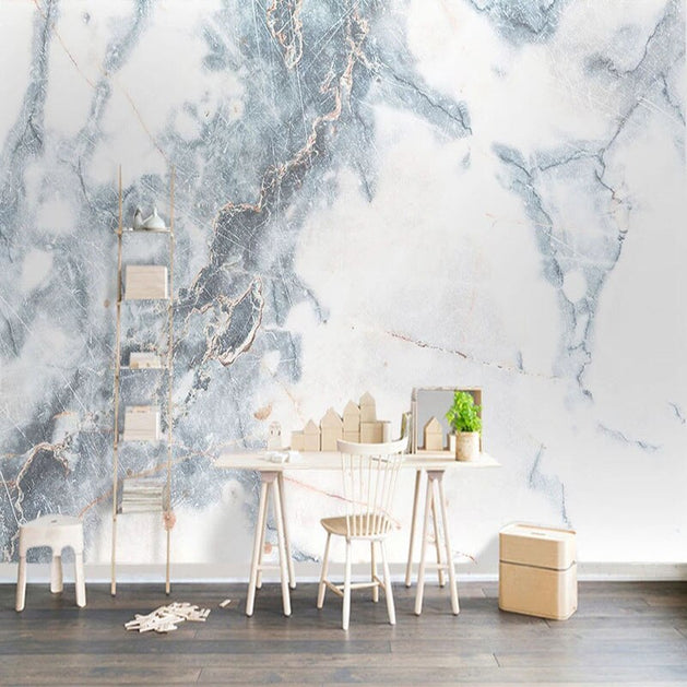 Modern Simple Marble Wallpaper for Home Wall Decor-GraffitiWallArt