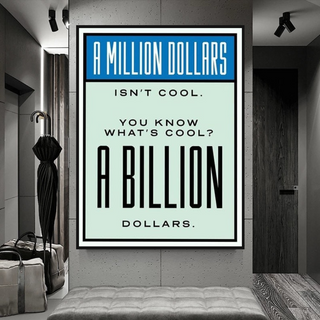 Monopoly Canvas Wall Art: Exclusive Billion Dollars-GraffitiWallArt