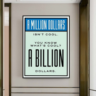 Monopoly Canvas Wall Art: Exclusive Billion Dollars-GraffitiWallArt