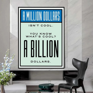 Monopoly Canvas Wall Art: Exclusive Billion Dollars-GraffitiWallArt