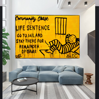 Monopoly Canvas Wall Art: Go To Jail Game-inspired Art-GraffitiWallArt