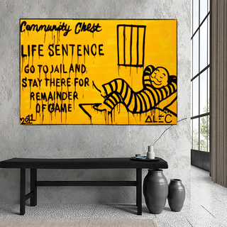 Monopoly Canvas Wall Art: Go To Jail Game-inspired Art-GraffitiWallArt