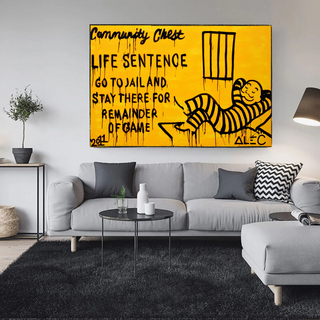 Monopoly Canvas Wall Art: Go To Jail Game-inspired Art-GraffitiWallArt