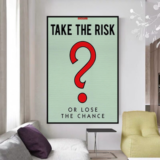 Monopoly Canvas Wall Art: Take the Risk Design-GraffitiWallArt