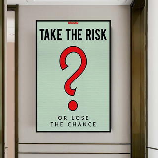 Monopoly Canvas Wall Art: Take the Risk Design-GraffitiWallArt