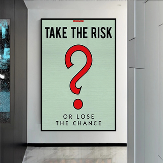 Monopoly Canvas Wall Art: Take the Risk Design-GraffitiWallArt