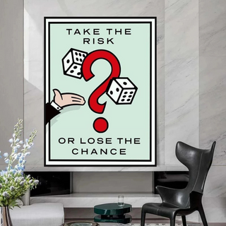 Monopoly Canvas Wall Art: Take the Risk Game Enthusiasts-GraffitiWallArt