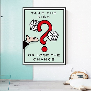 Monopoly Canvas Wall Art: Take the Risk Game Enthusiasts-GraffitiWallArt