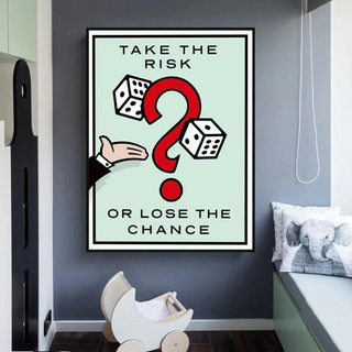 Monopoly Canvas Wall Art: Take the Risk Game Enthusiasts-GraffitiWallArt