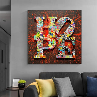 Motivational Graffiti Art Print on Canvas - Street Art Home Decor-GraffitiWallArt