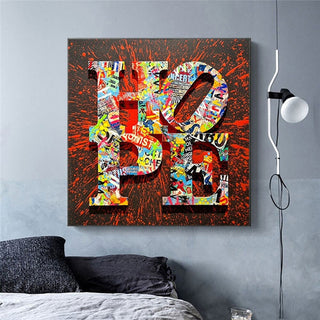 Motivational Graffiti Art Print on Canvas - Street Art Home Decor-GraffitiWallArt