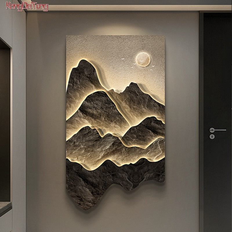 Mountains Wall Light - Perfect Mountains Wall Light-GraffitiWallArt