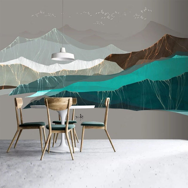 Mountains Wallpaper for Home Wall Decor-GraffitiWallArt
