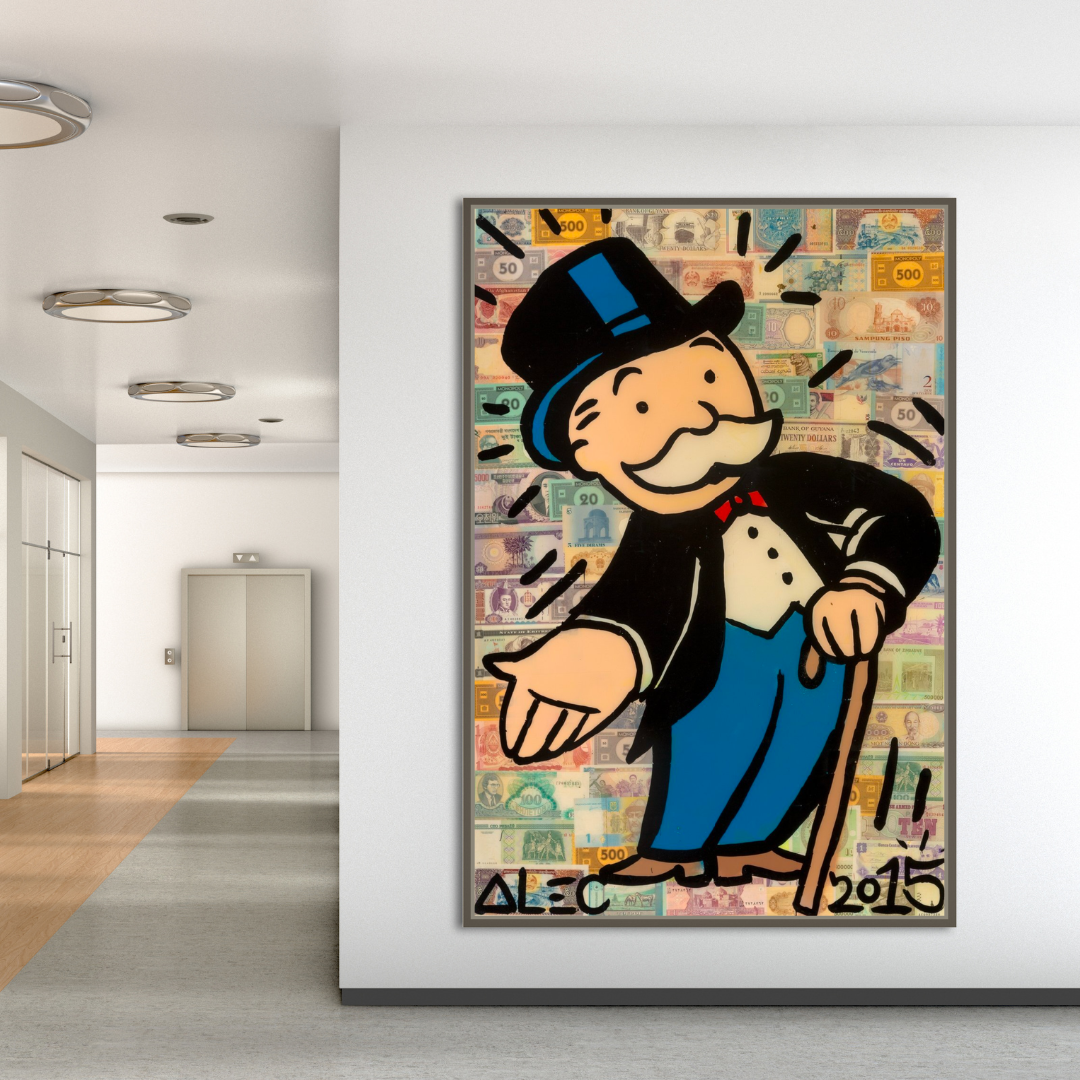 Mr Monopoly Canvas Wall Art: Elevate Your Magician Décor-GraffitiWallArt