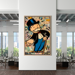 Mr Monopoly Canvas Wall Art: Elevate Your Magician Décor-GraffitiWallArt