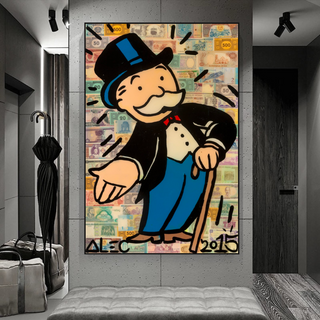 Mr Monopoly Canvas Wall Art: Elevate Your Magician Décor-GraffitiWallArt