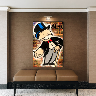 Mr Monopoly Canvas Wall Art: Money Magician Exclusive-GraffitiWallArt