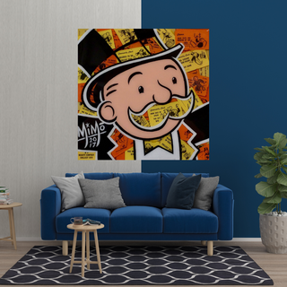 Mr Monopoly Canvas Wall Art – Premium and Eye-catching Décor-GraffitiWallArt