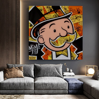 Mr Monopoly Canvas Wall Art – Premium and Eye-catching Décor-GraffitiWallArt