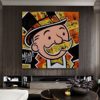 Mr Monopoly Canvas Wall Art – Premium and Eye-catching Décor-GraffitiWallArt