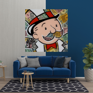 Mr Monopoly Canvas Wall Art - Premium Home Decor-GraffitiWallArt