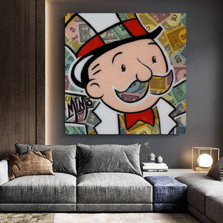 Mr Monopoly Canvas Wall Art - Premium Home Decor-GraffitiWallArt