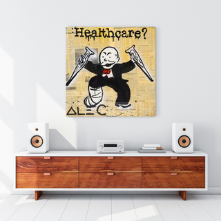 Mr Monopoly Canvas Wall Art: Transformative Healthcare-GraffitiWallArt