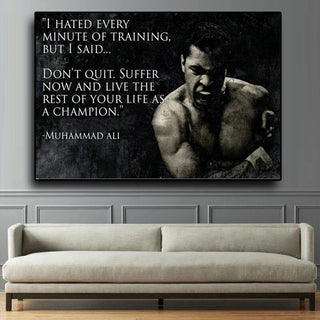 Muhammad Ali Canvas Inspirational Wall Art for Living Room Decor-GraffitiWallArt