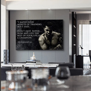 Muhammad Ali Canvas Inspirational Wall Art for Living Room Decor-GraffitiWallArt