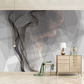 Mystic Aura: Smoke Line Wallpaper-GraffitiWallArt