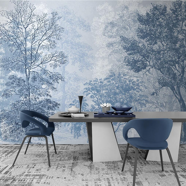 Mystic Moonlight Meadow Wallpaper - Transform Your Space-GraffitiWallArt