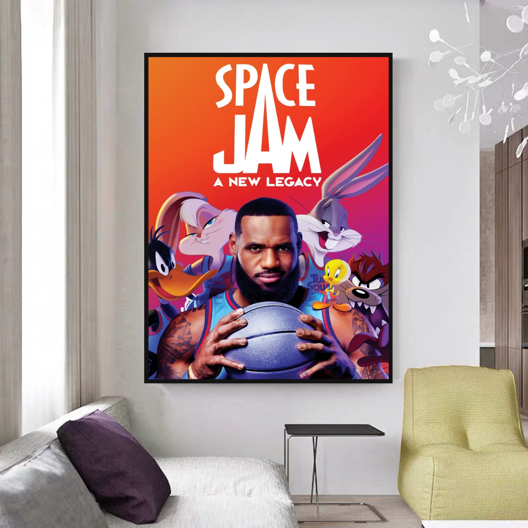 NBA All Star Jordan Canvas Wall Art-GraffitiWallArt