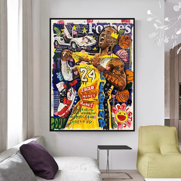 NBA All Star Jordan Canvas Wall Art
