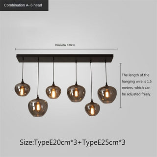 Nordic Glass LED Pendant Lights: Stylish Illumination-GraffitiWallArt