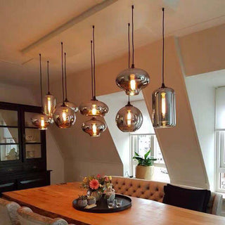 Nordic Glass LED Pendant Lights: Stylish Illumination-GraffitiWallArt