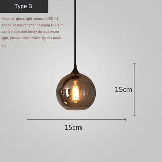 Nordic Glass LED Pendant Lights: Stylish Illumination-GraffitiWallArt