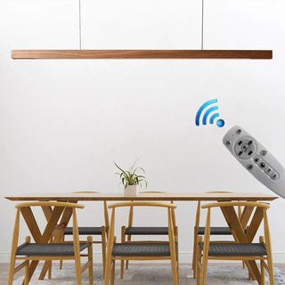 Oak Wood Ceiling Bar Wooden LED Pendant Light-GraffitiWallArt