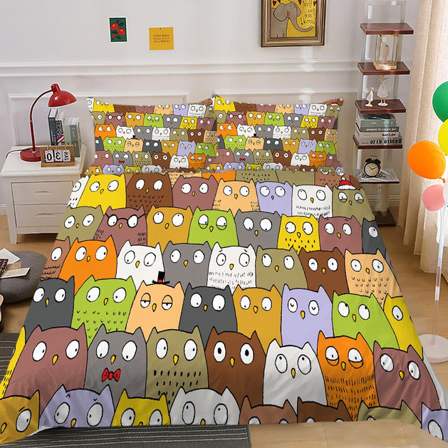 Owls Bedding Set – Stunning Designs and Quality-GraffitiWallArt