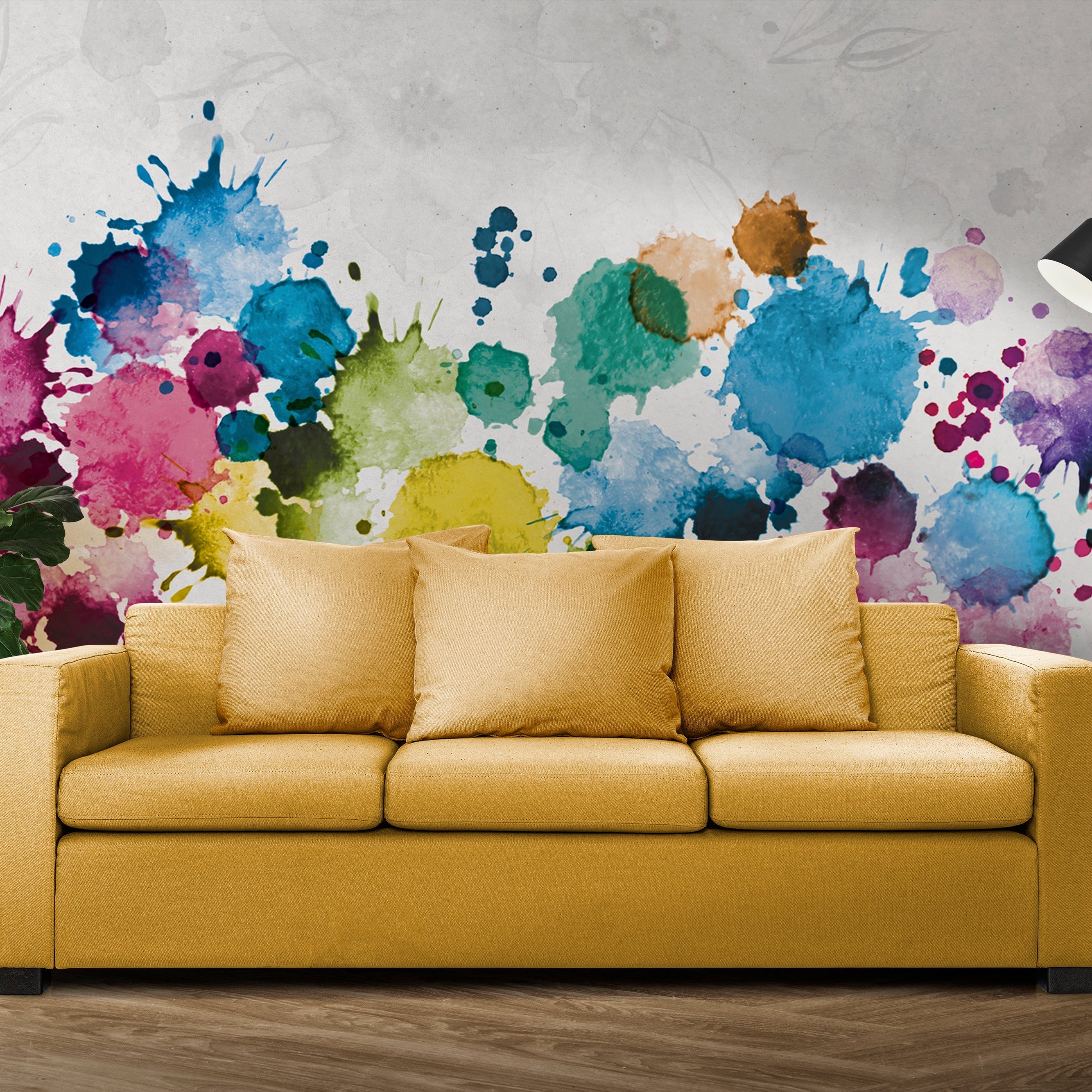 Paint it Wallpaper Mural: Enhance Your Space-GraffitiWallArt