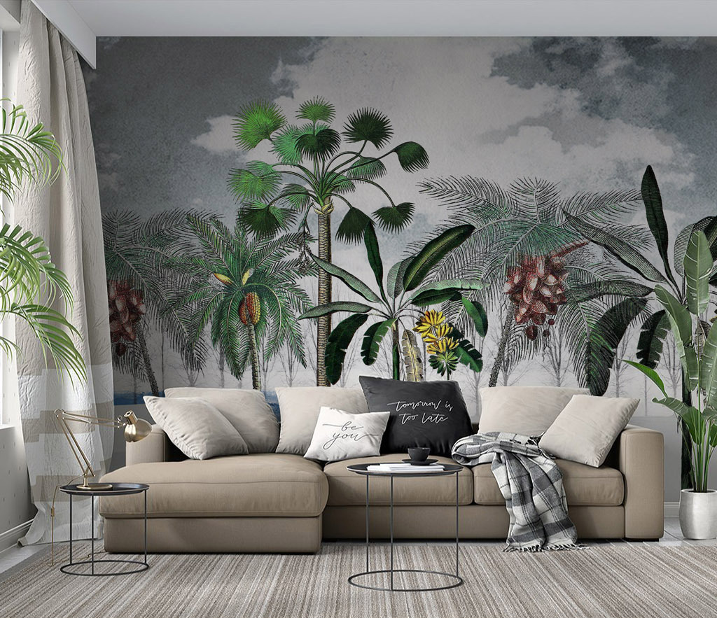 Paradise Dream: Tropical Wallpaper Murals-GraffitiWallArt