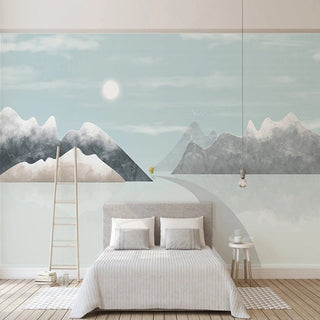 Passage to Mountains Wallpaper: Transform Your Space-GraffitiWallArt